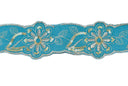 Jacquard Ribbon Floral Sequins 2.13in
