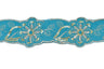 Jacquard Ribbon Floral Sequins 2.13in