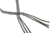 Rhinestone Applique Tri-Color 19.5"
