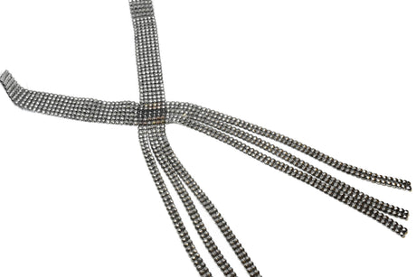 Rhinestone Applique Tri-Color 19.5"
