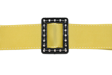 Rhinestone Buckle Plastic Rectangle Slider 2.25 x 1.70