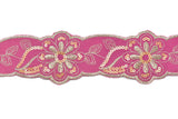 Jacquard Ribbon Floral Sequins 2.13in