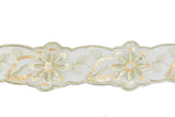 Jacquard Ribbon Floral Sequins 2.13in