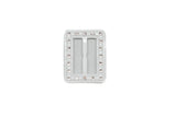 Rhinestone Buckle Plastic Rectangle Slider 2.25 x 1.70