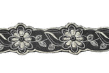 Jacquard Ribbon Floral Sequins 2.13in