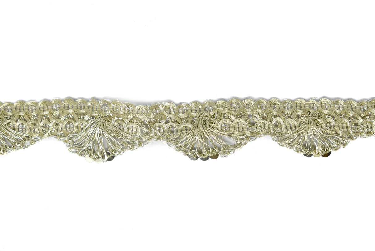 Metallic Scalloped Trim 1" Gold