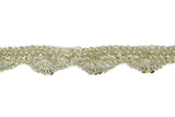 Metallic Scalloped Trim 1" Gold