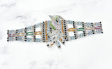 Rhinestone Bird Buckle Applique