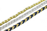 Braided Gimp Trim Metallic 1/4"