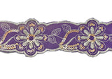 Jacquard Ribbon Floral Sequins 2.13in