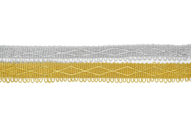 Metallic Loop Trim Rhombus Design 1"