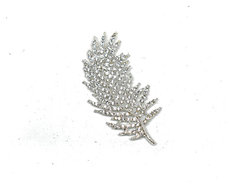 Feather Rhinestone Brooch