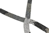 Rhinestone Applique Tri-Color 19.5"