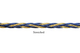 Braided Gimp Trim Blue Metallic Gold 1/2"