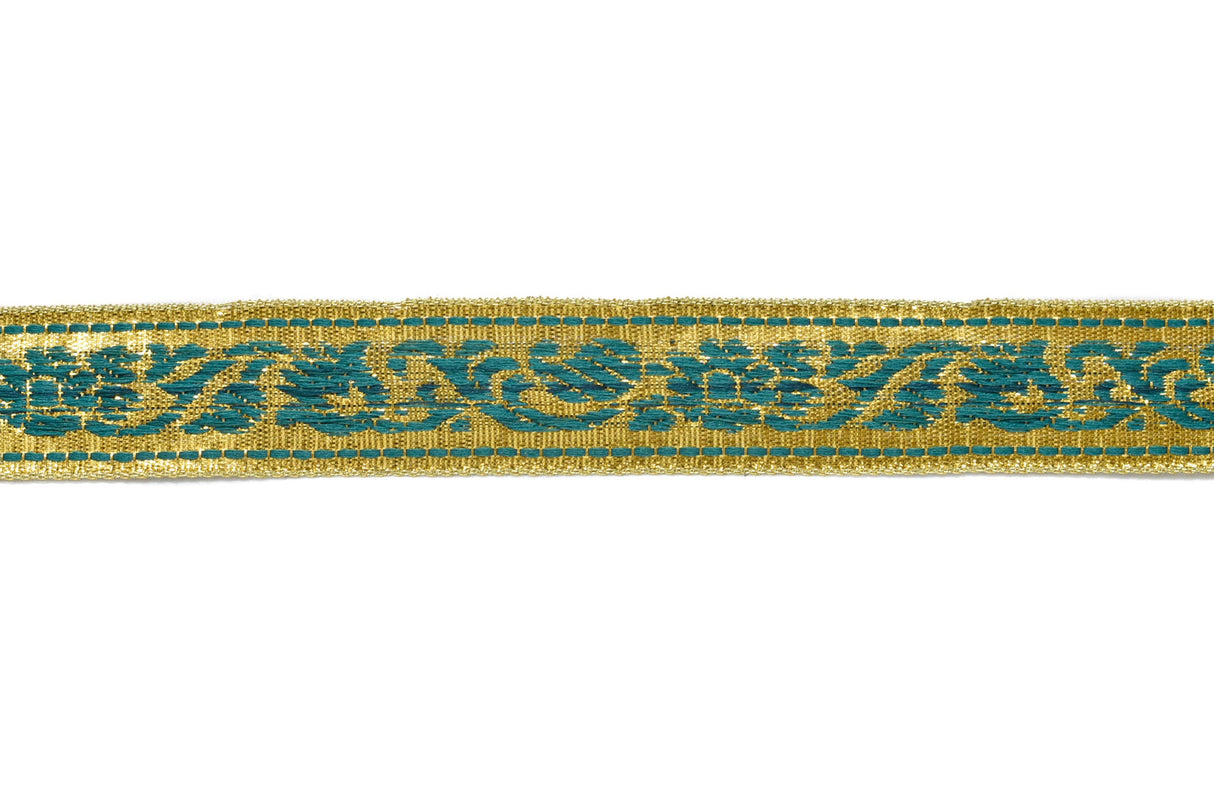 Jacquard Ribbon Metallic 0.90"