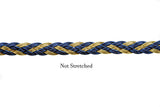 Braided Gimp Trim Blue Metallic Gold 1/2"