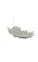 Feather Rhinestone Brooch