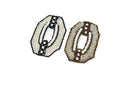 Beaded Rhinestone Applique Square 3x2