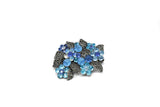 Rhinestone Flower Bouquet Brooch