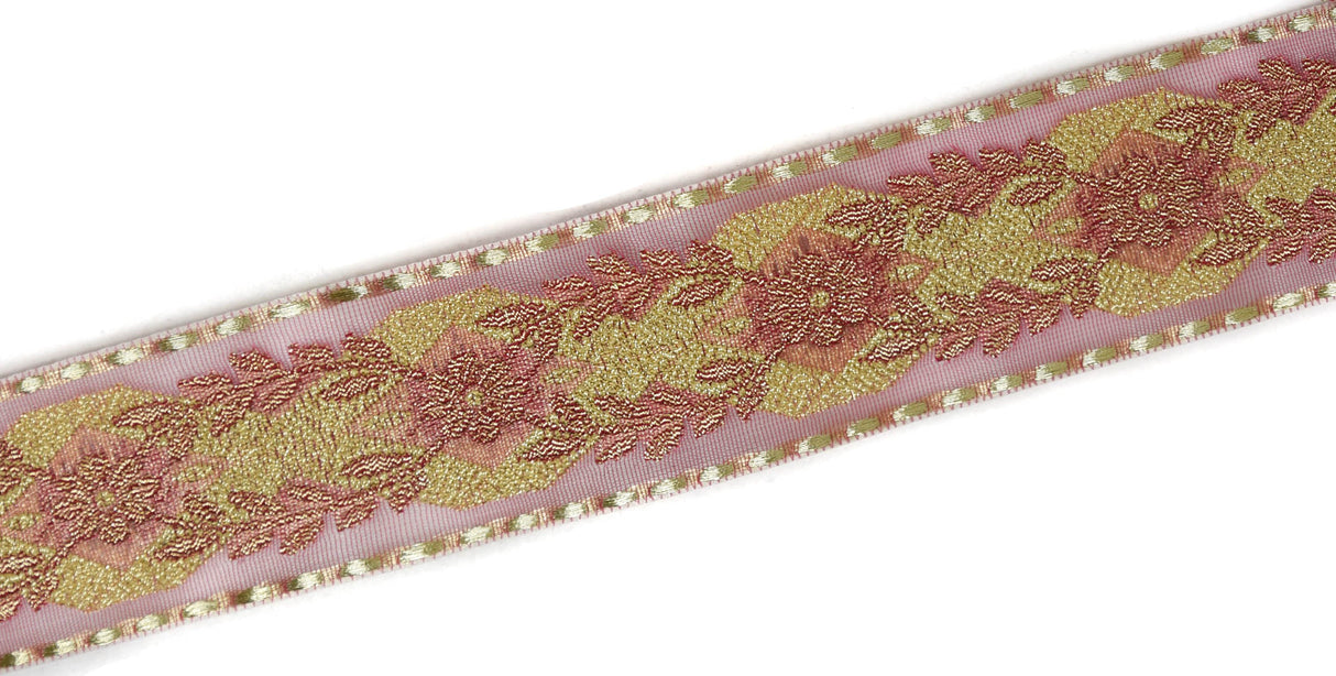 Jacquard Ribbon Floral 2.25"