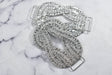 Rhinestone Connector Applique Knotted Clear 4.50 x 2.50
