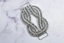 Rhinestone Connector Applique Knotted Clear 4.50 x 2.50