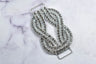 Rhinestone Connector Applique Knotted Clear 4.50 x 2.50