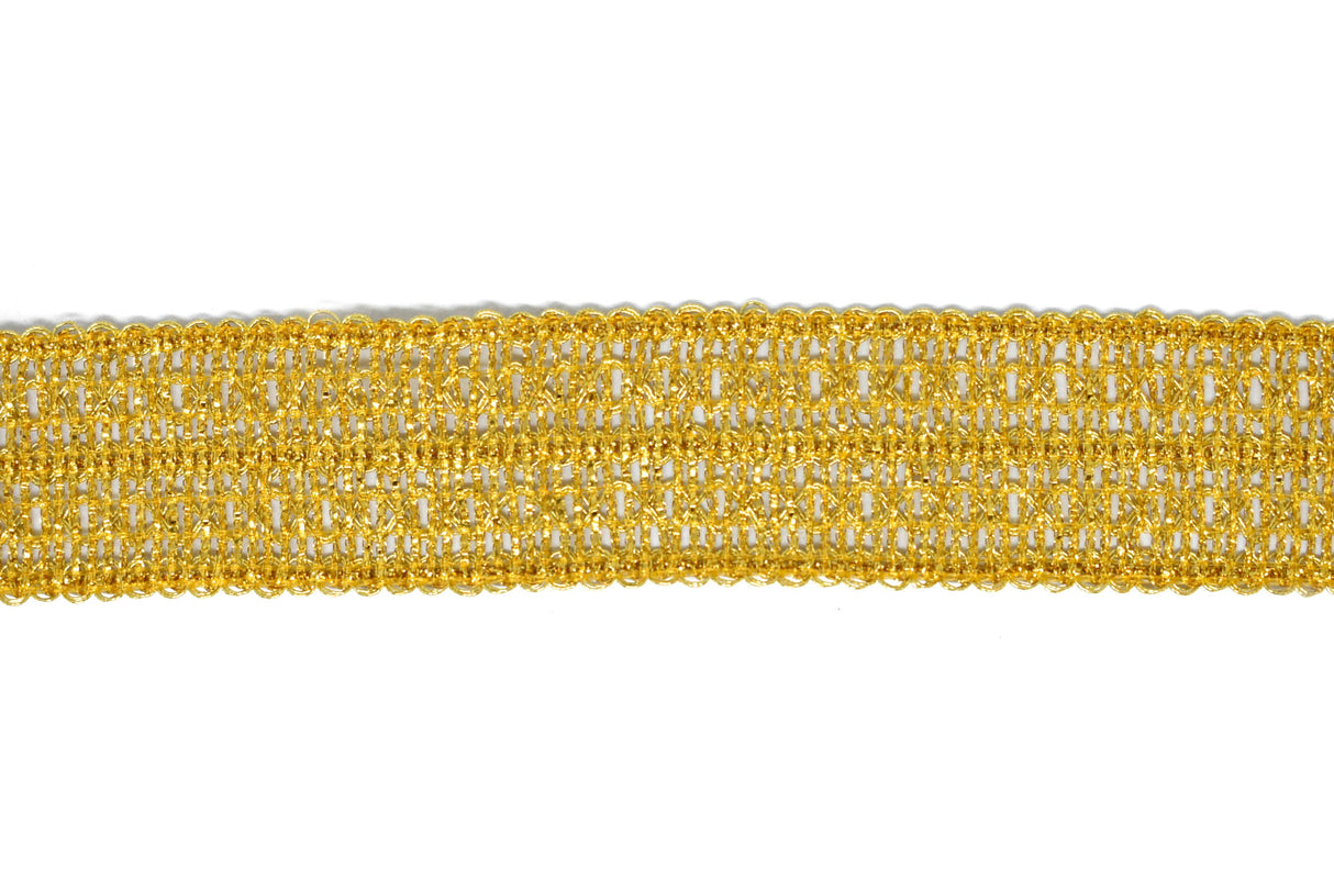 Metallic Gold Sari Border Trim 1.90"
