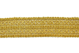 Metallic Gold Sari Border Trim 1.90"