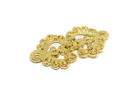 Rhinestone Metal Loop Closure