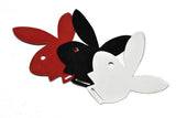 Bunny Applique Sew-On Suede 4.75 x 4