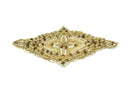 Beaded Rhinestone Applique Gold Silver