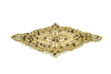 Beaded Rhinestone Applique Gold Silver