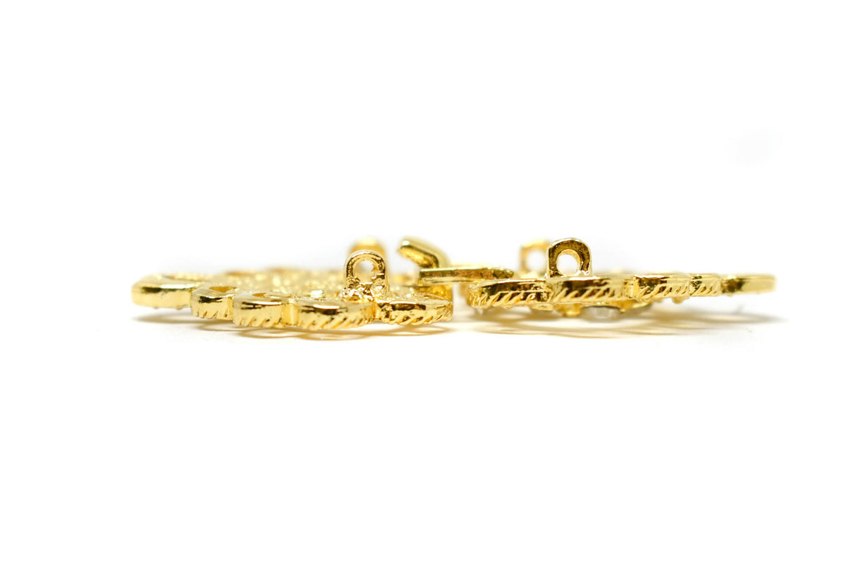 Rhinestone Metal Loop Closure