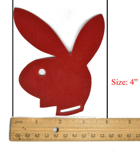Bunny Applique Sew-On Suede 4.75 x 4