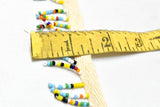 Beaded Fringe Trim Multi-Color 1"