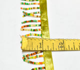 Beaded Fringe Trim Multi-Color 1"