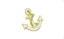 Embroidered Anchor Iron-On Patch 2" x 1.2"