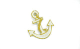 Embroidered Anchor Iron-On Patch 2" x 1.2"