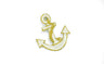 Embroidered Anchor Iron-On Patch 2" x 1.2"