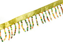 Beaded Fringe Trim Multi-Color 1"