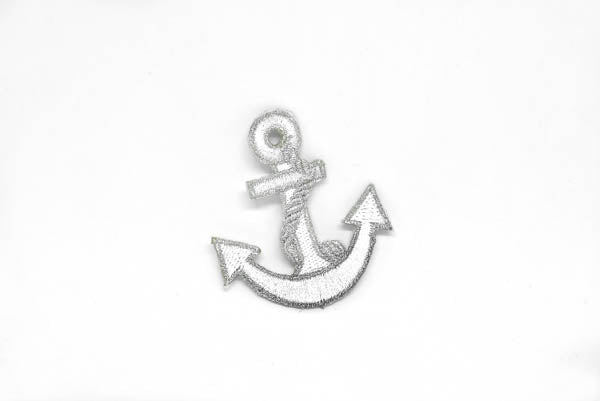 Embroidered Anchor Iron-On Patch 2" x 1.2"