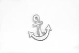 Embroidered Anchor Iron-On Patch 2" x 1.2"
