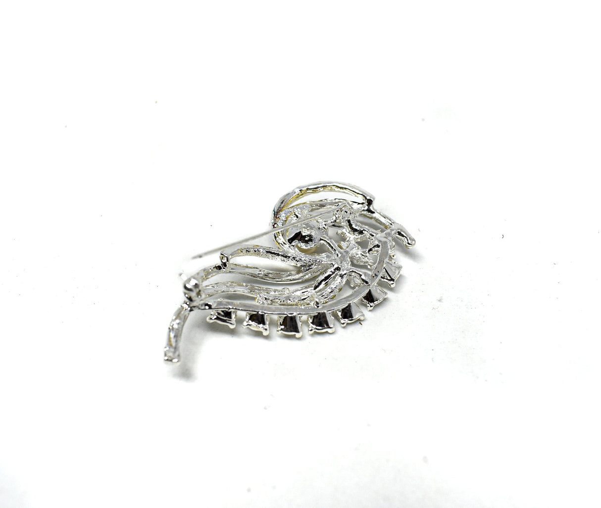 Rhinestone Pin Brooch Pearl 3 x 2.50
