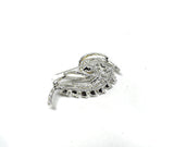 Rhinestone Pin Brooch Pearl 3 x 2.50