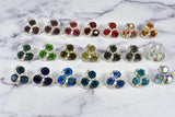 Rhinestone Buttons 0.75" Gold