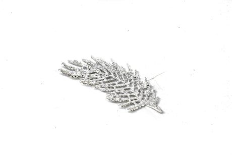 Feather Rhinestone Brooch