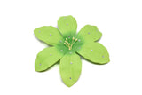 Rhinestone Flower Pin-On Applique 5"