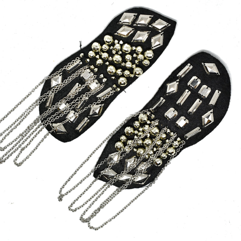 Beaded Epaulet Shoulder Applique