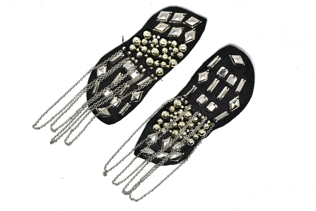 Beaded Epaulet Shoulder Applique